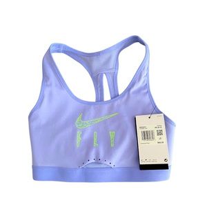 Nike Swoosh Fly Women's High-Support Non-Padded Mesh-Back Sports Bra - Size XS
